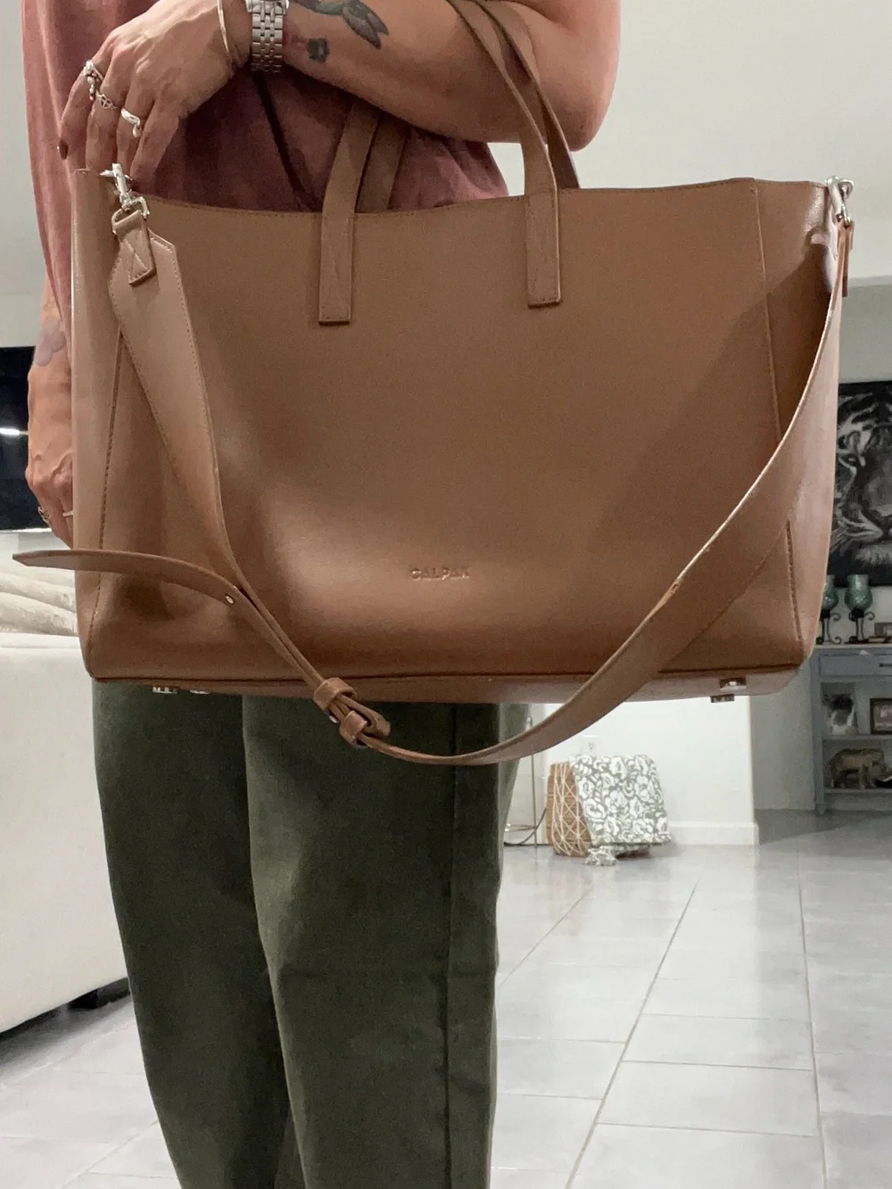 Calpak roomy leather